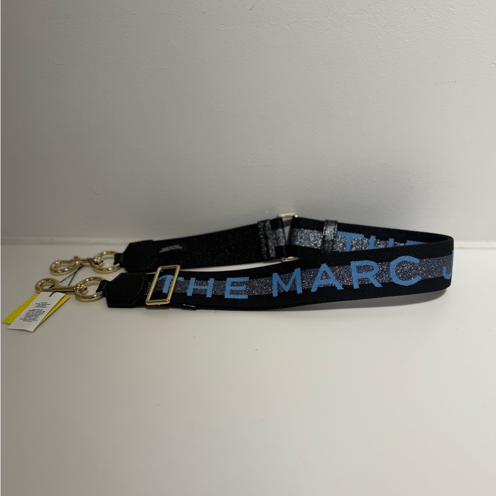 NWT Marc Jacobs Webbing Strap New Blue Multi